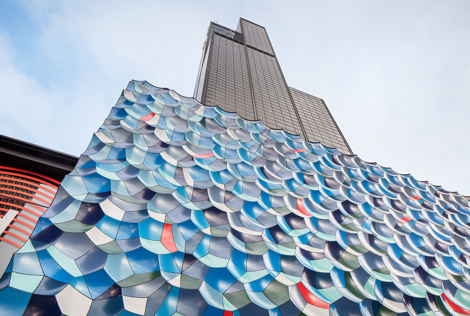 EQ Office brings interactive art installation to facade of Willis Tower