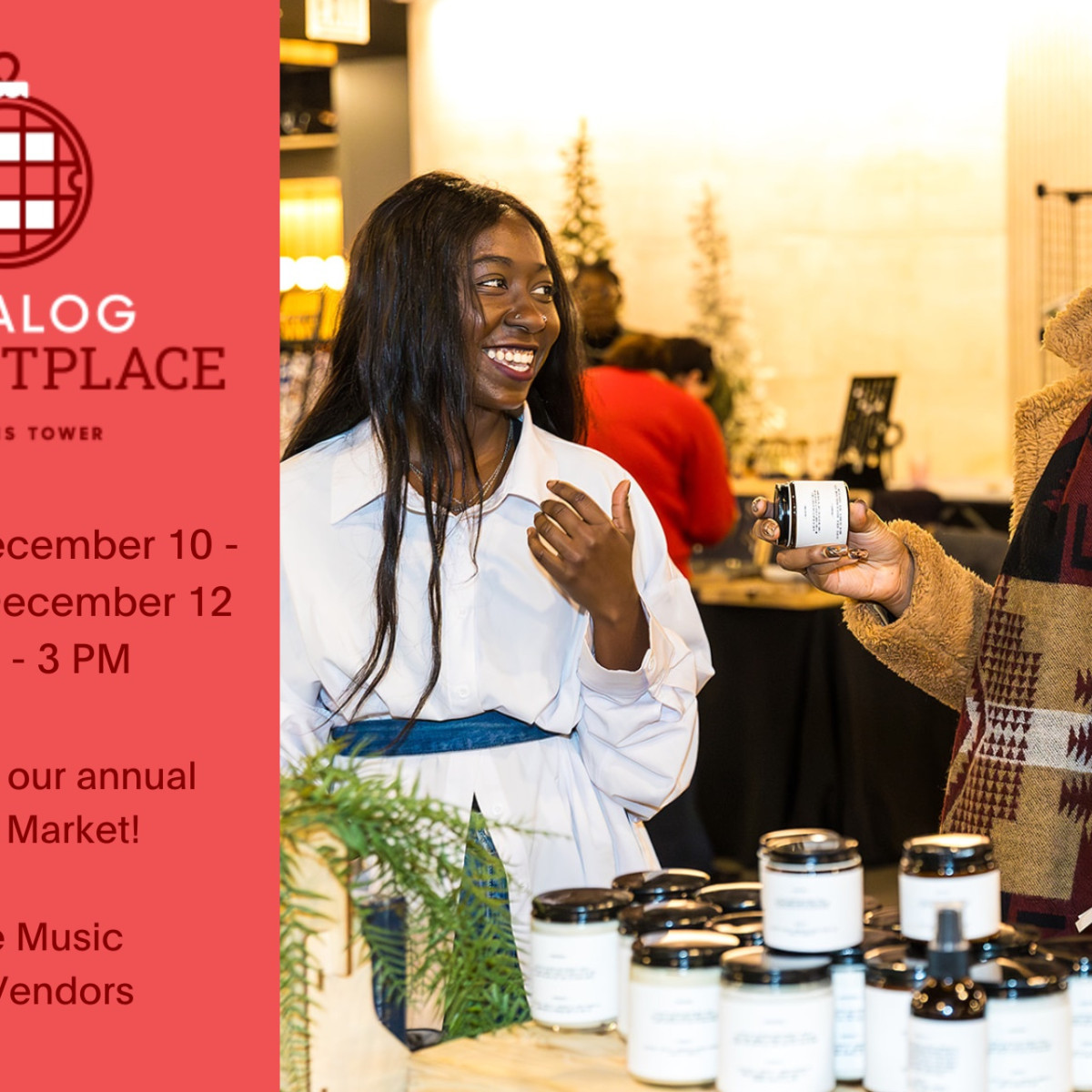 Catalog Holiday Marketplace at Willis Tower
