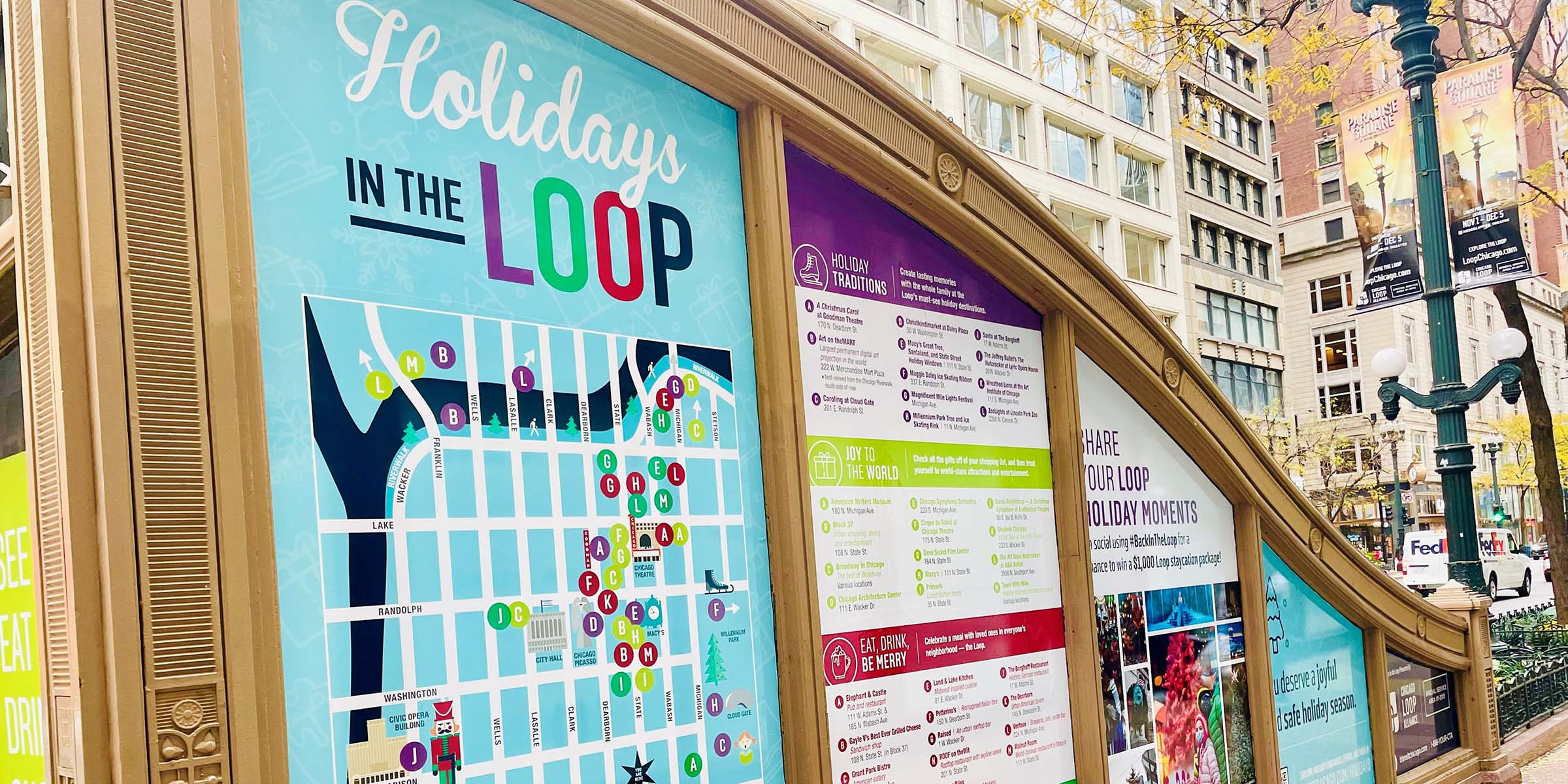 Holidays in the Loop Kiosk