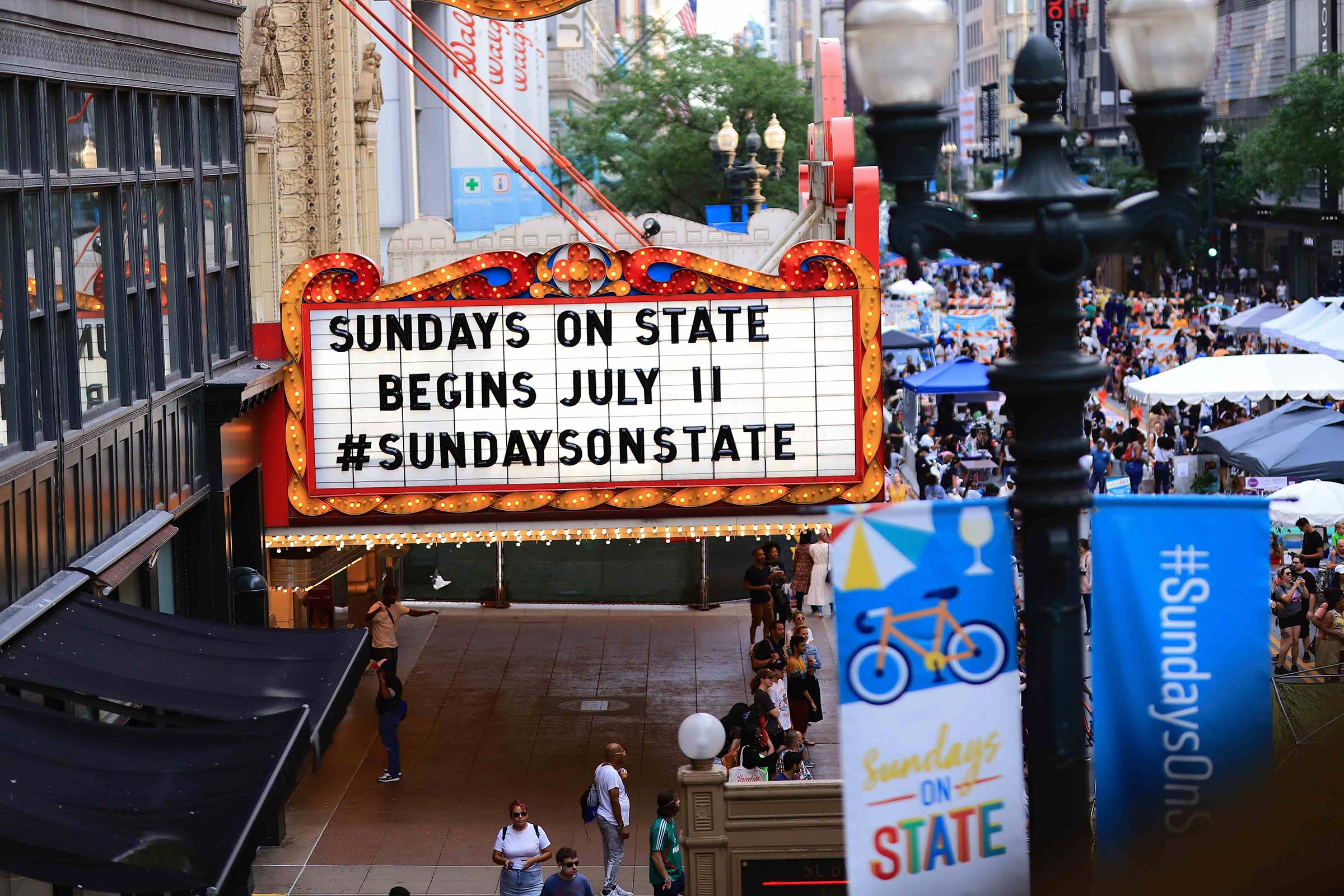 Sundays on State Marquee