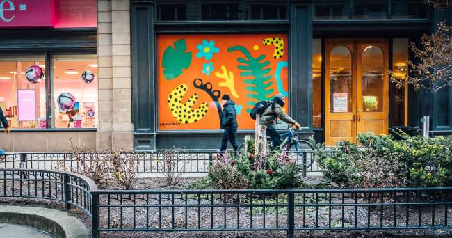 Chicago Loop Alliance completes transformation of vacant Wabash storefront windows